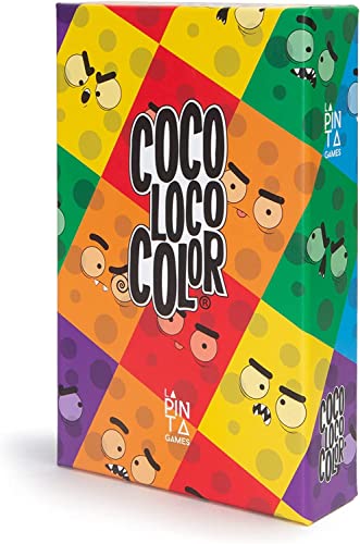 La Pinta Games Juego de Cartas Coco Loco Color Juego de Mesa Familiar el Mejor Juego para Regalar a Amigos A Partir de +6 Años