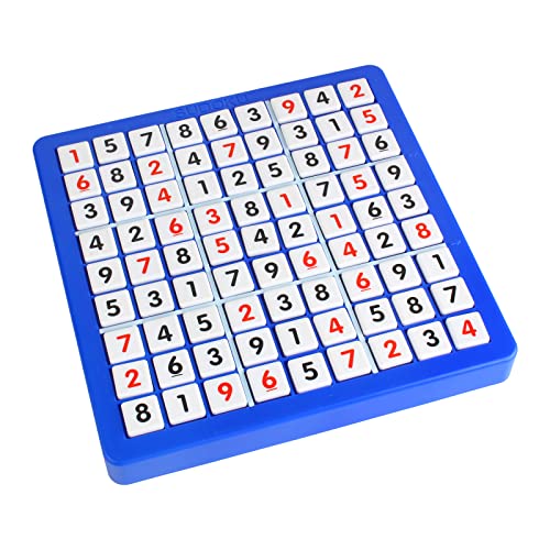 Larcele Juego de Sudoku de plástico con cajón juego de mesa para adultos y niños 81 rejilla con instrucciones SD-09