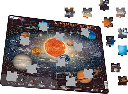 Larsen SS1 Sistema Solar, edición en Holandés, Puzzle de Marco con 70 Piezas