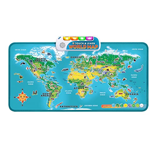 LeapFrog Toque y aprenda mapa del mundo