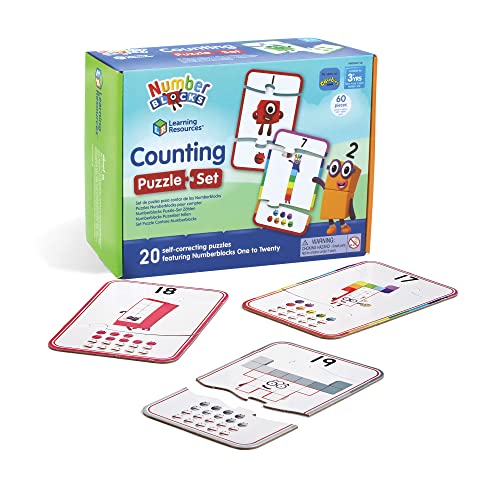 Learning Resources- Set, aprende 1 al 20, Numberblocks, puzles para Contar, niños de 3+ años, Multicolor (HM95401-UK)