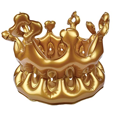 Legami - Corona inflable Reina, Carmesí, Talla Adulto, Ø 22 cm, CRO0002