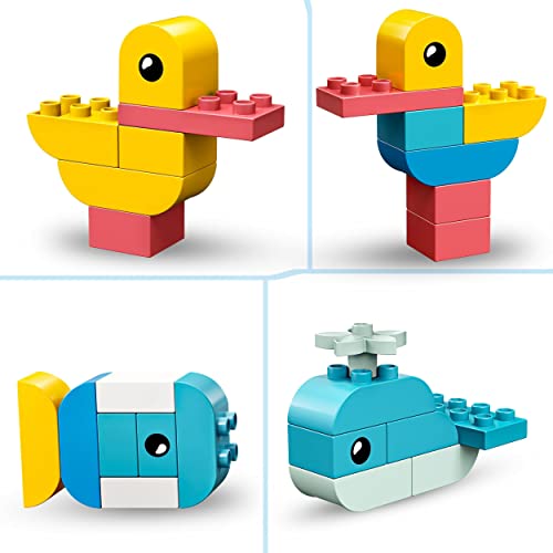 LEGO 10909 Duplo Classic La Box Coeur First Set, Educative Toy, Baby Construction Bricks 1 a�o y medio