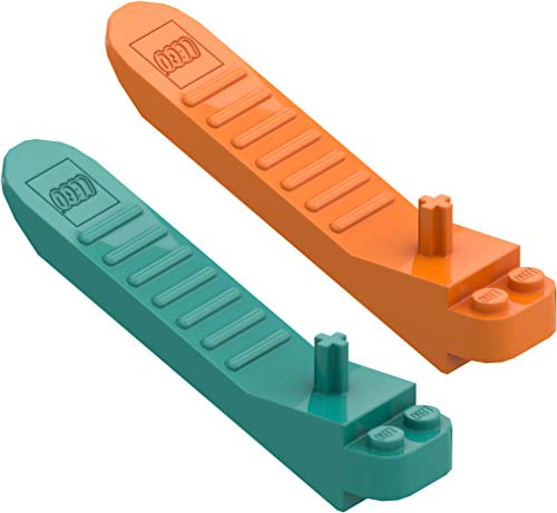 LEGO 2 x Sistema de eliminación de Piedra (Naranja y Turquesa), Herramienta separadora de Piedra 96874