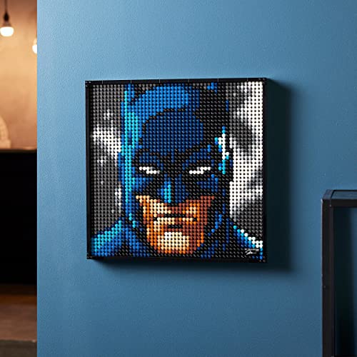 LEGO 31205 Art Jim Lee: Colección de Batman, Joker y Harley Quinn, Manualidades para Adultos, Cuadro, Decoración Casa, Regalos para Hombres y Mujeres