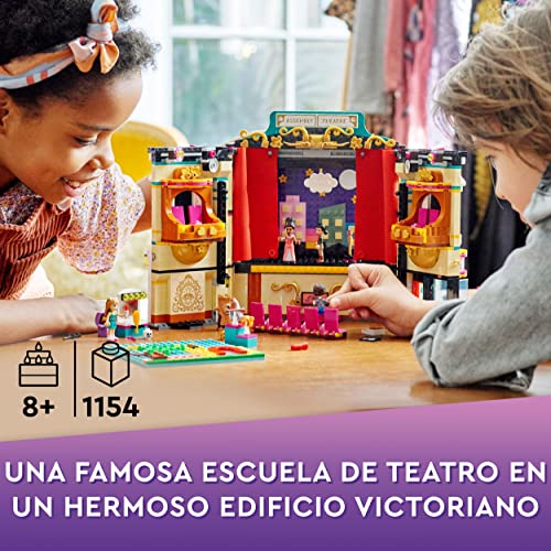 LEGO 41714 Friends Escuela de Teatro de Andrea, Casa de Muñecas Creativa, Accesorios, Reyes Magos Niñas y Niños de 8 Años o Más