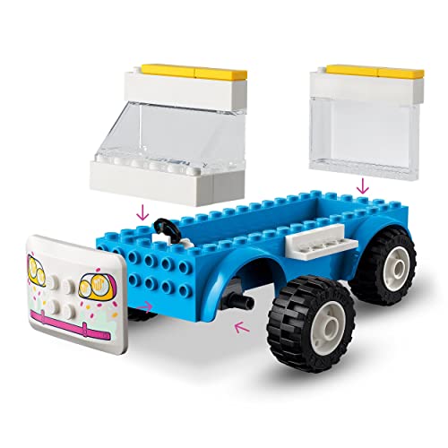 LEGO 41715 Friends Camión de los Helados, Coche de Juguete, Juego Creativo de Verano, Mini Muñeca Andrea, Regalo para Niñas y Niños de 4 Años o Más
