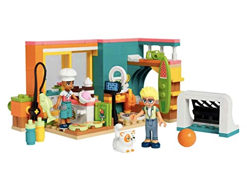 LEGO 41754 Friends Habitación de Leo, Juguete Coleccionable para Niñas y Niños Pequeños, Mini Muñeca Olly, Gatito y Accesorios de Repostería, Personajes 2023