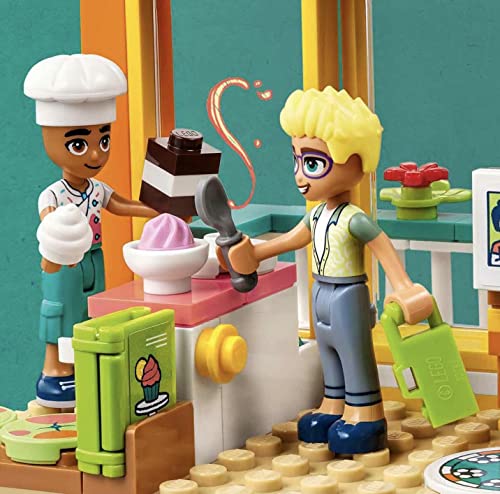 LEGO 41754 Friends Habitación de Leo, Juguete Coleccionable para Niñas y Niños Pequeños, Mini Muñeca Olly, Gatito y Accesorios de Repostería, Personajes 2023