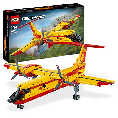 LEGO 42152 Technic Avión de Bomberos, Maqueta de Avión para Construir, Juguete Educativo, Regalo para Niños y Niñas de 10 Años o Más