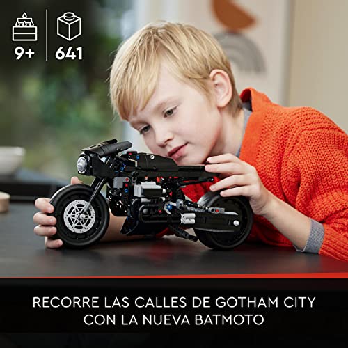 LEGO 42155 Technic The Batman: BATMOTO, Moto de Juguete para Construir, Maqueta a Escala, Vehículo de Superhéroe, Modelo de Película 2022