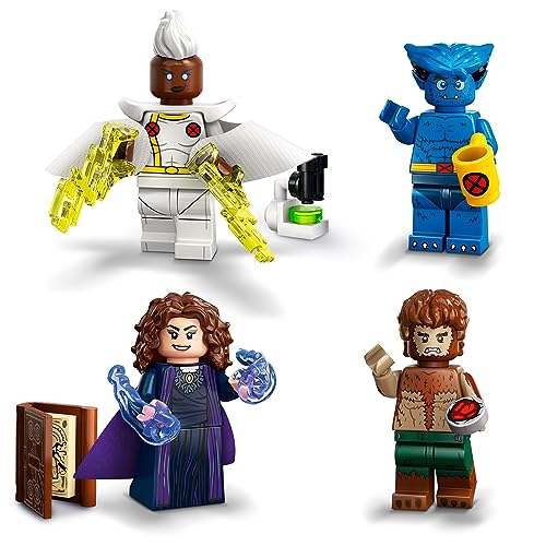 LEGO 71039 Minifiguras Marvel 2ª Edición, 1 de los 12 Personajes Icónicos de Disney+ para Coleccionar en Cada Bolsa Misteriosa, Incl. Lobezno, Ojo de Halcón, She-Hulk, Echo y Más (1 Pieza Aleatoria)