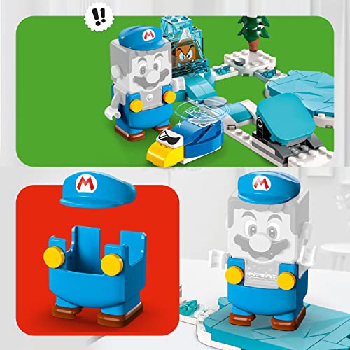 LEGO 71415 Super Mario Set de Expansión: Traje de Mario de Hielo y Mundo Helado, Juguete de Construcción con Goomba y Disfraz para Figura Interactiva, Regalo para Niños