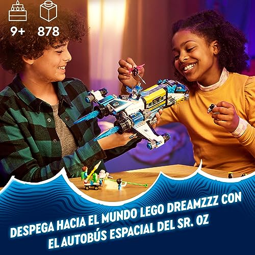 LEGO 71460 DREAMZzz Autobús Espacial del Sr. Oz, Autobús del Transbordador Espacial de Juguete para Construir de 2 Formas, con Mateo, Z-Blob y Logan