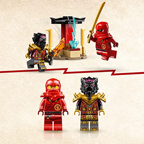 LEGO 71789 Ninjago Batalla de Coches y Motos de Kai y RAS, Juguete de Carreras Ninja para Niños y Niñas a Partir de 4 Años, con Minifiguras y Vehículos de la Serie de Televisión Dragons Rising