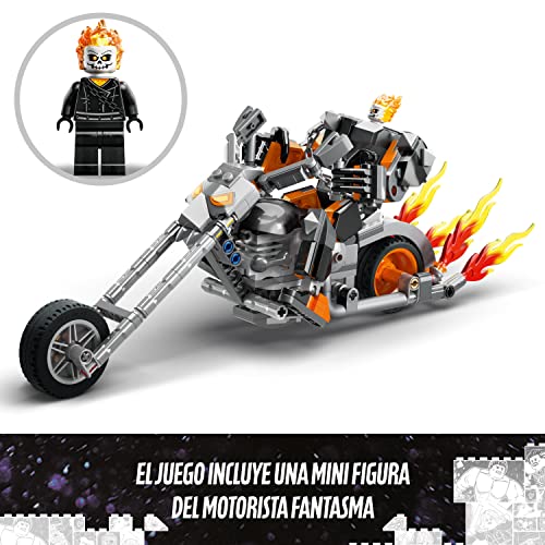 LEGO 76245 Marvel Meca y Moto del Motorista Fantasma, Juguete de Construcción con Figura de Acción, Superhéroes, Regalo Niños y Niñas de 7 Años o Más