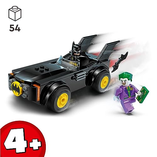 LEGO 76264 DC Persecución en el Batmobile: Batman vs. The Joker Coche de Juguete, Set de Súper Héroes para Principiantes con Minifiguras, Juguetes para Niños Pequeños, Niños y Niñas a partir de 4 Años