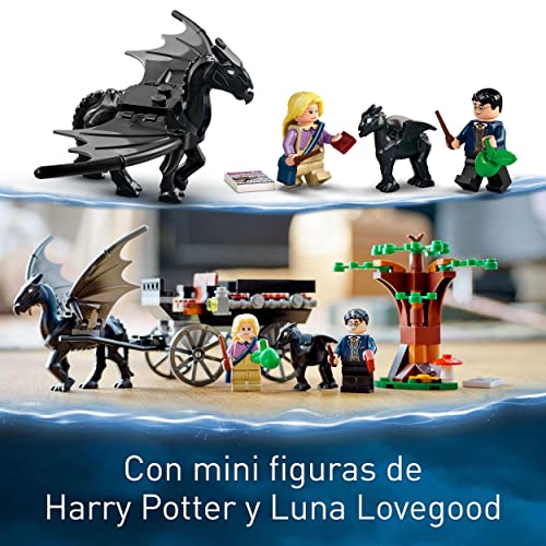 LEGO 76400 Harry Potter Carruaje y Thestrals de Hogwarts, Caballos de Juguete, Set de Construcción con Mini Figuras de La Orden del Fénix