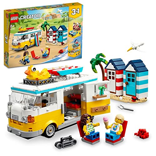 LEGO Creator 31138 - Kit de construcción de autobús de Playa para niños a Partir de 4 años