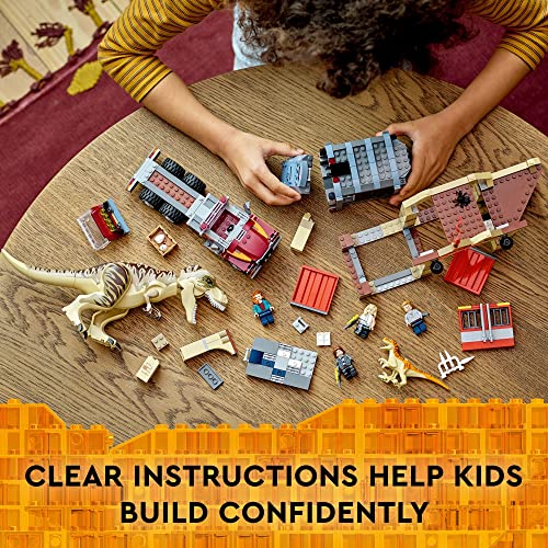 LEGO Jurassic World T. rex & Atrociraptor Dinosaur Breakout 76948 Juego de juguetes de construcción para niños de 8 años en adelante (461 piezas)