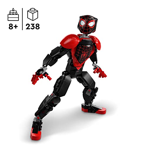 LEGO Marvel 76225 Miles Morales Minifigura, Juguete de superh�roe, Regalo de Spider-Man