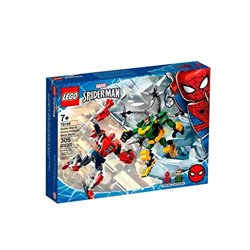 LEGO Marvel Spider-Man: Spider-Man & Doctor Octopus Mech Battle 76198 Building Toy (305 Pieces)