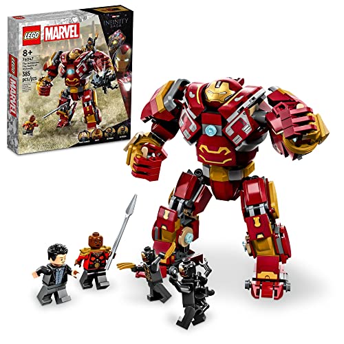 LEGO Marvel The Hulkbuster: The Battle of Wakanda 76247, figura de acción, juguete para construir con minifigura de Hulk Bruce, Avengers: Infinity War Set para niños