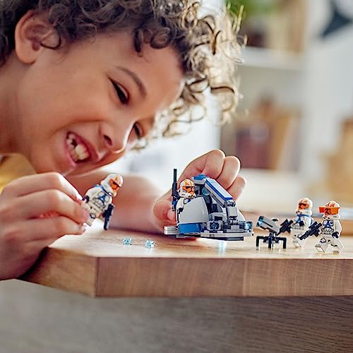 LEGO Star Wars 332nd Ahsoka's Clone Trooper Battle Pack 75359 - Juego de juguetes de construcción con 4 figuras de Star Wars, incluyendo Capitán Clon Vaughn, juguete de Star Wars para niños de 6 a 8