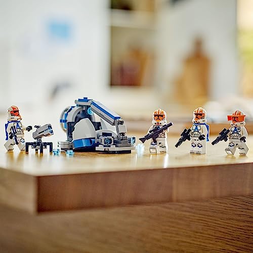 LEGO Star Wars 332nd Ahsoka's Clone Trooper Battle Pack 75359 - Juego de juguetes de construcción con 4 figuras de Star Wars, incluyendo Capitán Clon Vaughn, juguete de Star Wars para niños de 6 a 8