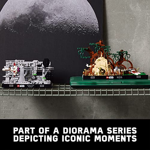 LEGO Star Wars Death Star Trench Run Diorama 75329 - Juego de construcción para adultos, diseño de ladrillo coleccionable para exhibición (665 piezas)