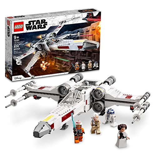 LEGO Star Wars Luke Skywalker’s X-Wing Fighter 75301 Awesome Toy Building Kit for Kids, New 2021 (474 Pieces)