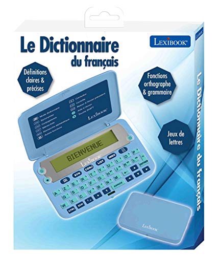 Lexibook-Le Diccionario de francés, 65.000 palabras, definición, corrector de ortografía, a pilas, azul/gris, modelo 2020, D650FR