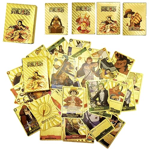 LGQHCE One Piece Card Games, One Piece Anime Cartas, Playing Cards One Piece para Juego de Mesa para Niños con Dibujos para Mayores de 7 Años
