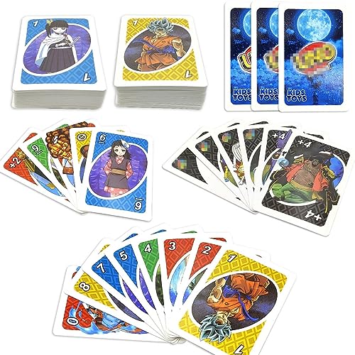 LGZIN Juego de Cartas, Baraja de Cartas Infantil, 112 Cartas Doble Cara, Juego de Mesa de 2 a 10 Jugadores, Regalo para 7+ Años, Card Game para Niños y Adultos
