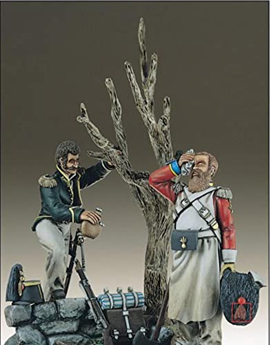 LIANGFANG 1/32 54Mm Soldados del Primer Imperio francés Caza y Granaderos Viejos Kit de Resina DIY Juguetes Kits sin Montar sin Pintar