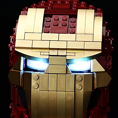 LIGHTAILING Juego de luces para casco Super Heroes Iron Man modelo de bloques de construcción - Kit de luces LED compatible con Lego 76165 (no incluye el modelo)