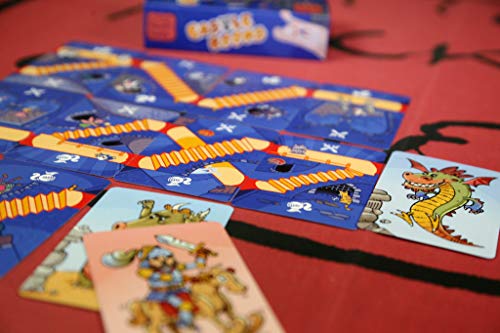 LITTLE ROCKET GAMES Castle Rooms - Juego de cartas de mesa italiano/inglés