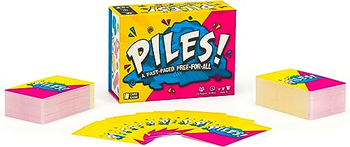 Lost Boy Entertainment - Piles - Juegos de Cartas - Juegos Familiares - para niños de 8 años en adelante - Juegos para Adultos - Noche de Juegos Familiares - Juegos de Viaje