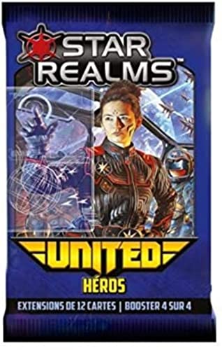 Lote Star Realms versión francesa Pack United : asalto + mando + misiones + héroes + 1 abrebotellas Blumie (United)