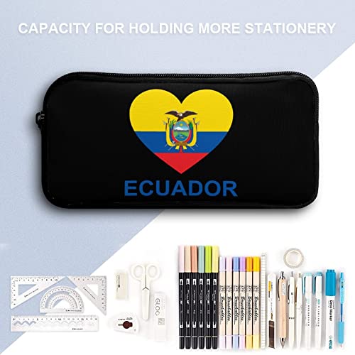 Love Ecuador - Estuche para lápices de alta capacidad, divertido organizador de lápices