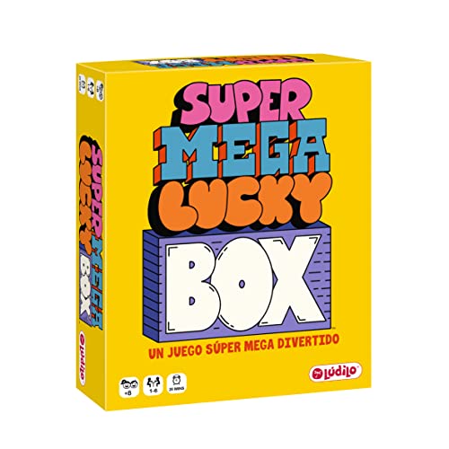 Ludilo - Super Mega Lucky Box | Juegos De Mesa Niños 8 Años Y Adultos | Juegos De Cartas para Niños Y Adultos | Juegos Reunidos 1 A 6 Jugadores | Juegos De Mesa Niños