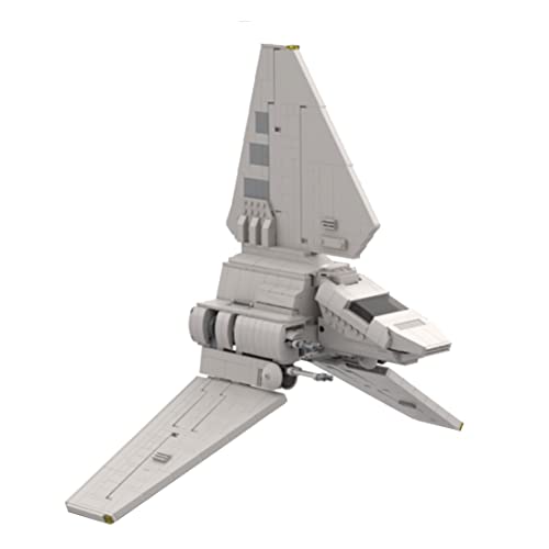 Lumitex Modelo de transbordador imperial, 1063 piezas, juguete de lanzadera imperial, bloques de sujeción compatibles con Lego 75302 Space Wars
