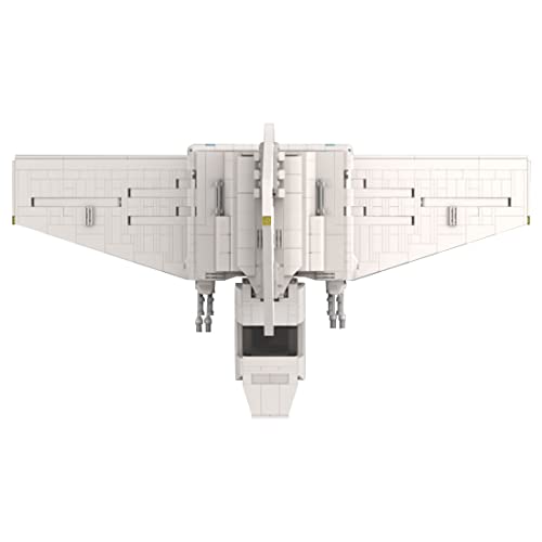 Lumitex Modelo de transbordador imperial, 1063 piezas, juguete de lanzadera imperial, bloques de sujeción compatibles con Lego 75302 Space Wars