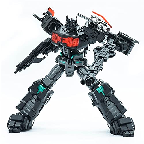 LUTUME Juguetes transformadores, Juguete Robot Metamórfico Serie G1 Oscuro Agotado CD-01 Optimus Prime Comandante Personajes De Acción - Altura 19 Cm, Edad 8 Y Más