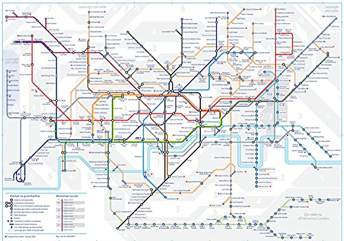 LZQZJD® Puzzle para adultos 1500 piezas Mapa de Londres Rompecabezas del metro y desafiantes juguetes educativos de descompresión para adultos y niños