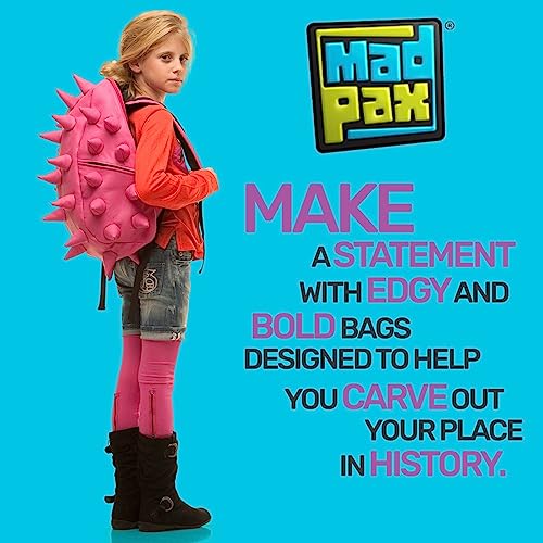 MadPax Spike Backpack - Mochila divertida para niños - Mochila escolar y bolsa deportiva, Rosado, Think Pink