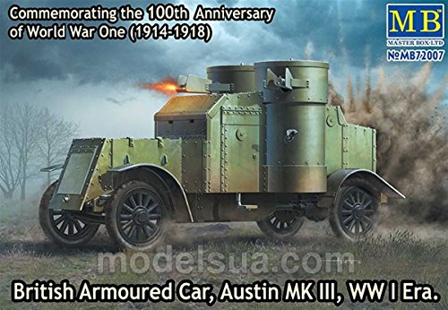 Maestro Box MB72007-1/72 British Armoured Car, Austin, MK III, época de la Primera Guerra Mundial