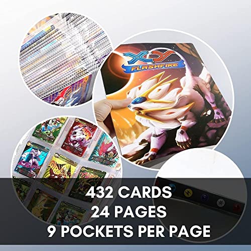 MAGIC SELECT Álbum para 432 Cartas, Libro con fundas de plástico para tarjetas o cromos, Ilustraciones de personajes, álbum para tarjetas