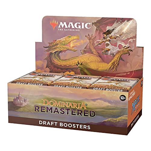Magic The Gathering Dominaria Remastered Draft Booster Box, 36 Packs (Versión en Inglés)