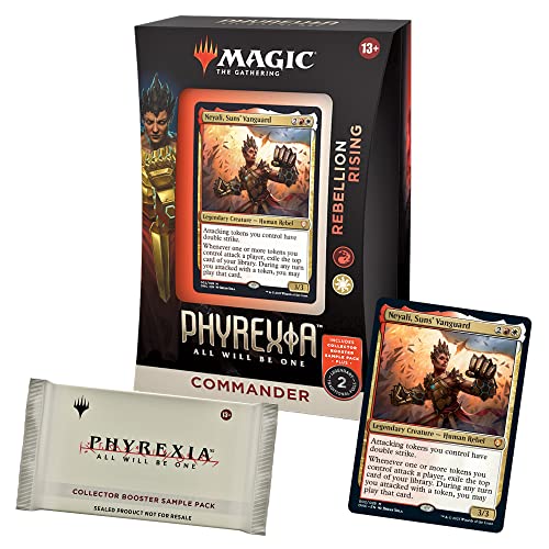 Magic: The Gathering Dominaria United Commander Deck – Legends' Legacy + Collector Booster Sample Pack, (Versión en Inglés) & Magic: The Gathering Phyrexia: All Will Be One Commander Deck